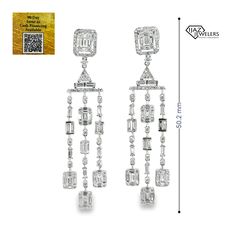 IJDE 0177 E20837__2023-12-12-14-58-42.png Formal Gia Certified Dangle Diamond Earrings, Designer Dangle Earrings For Formal Occasions, Designer Dangle Earrings For Formal Events, Luxury Baguette Cut Bridal Earrings, Luxury Gia Certified Dangle Diamond Earrings, Fancy Earrings, Diamond Shape, White Gold Diamonds, Instagram Followers