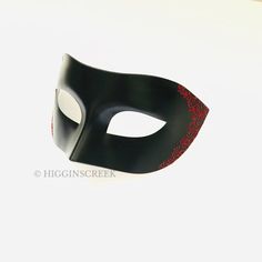 "Elegant Mens Masquerade mask, Custom Mens venetian mask, Black tie Masquerade Ball, Halloween Mens Mask, Black with Gold Mask MORE COLORS Simple and elegant Black Masquerade Masks for Men. The masks can be colored in a variety of shimmers. Picture shown has black with shimmer (Light Gold, red Shown, Other colors available). S H I P P I N G - Last minute masquerade mask shopping? Processed same day or within 24 hours. 1-2 day guaranteed delivery services offered, add items to cart and click on s Formal Black Eye Mask, Black Formal Eye Mask, Red Venetian Mask For Masquerade, Red Venetian Masquerade Mask, Elegant Red Masks For Carnival, Red Eye Mask For Masquerade, Red Masks And Prosthetics For Mardi Gras Masquerade, Venetian Masquerade Mask For Halloween Formal, Red Venetian Masquerade Mask For Party