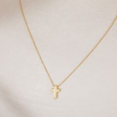 Available colors: gold, rose gold, silver 

Length: 16” + 2" extender

Materials: cross is gold plated, rose gold plated or silver plated; chain is 14k gold filled, 14k rose gold filled, gunmetal or sterling silver

 Handmade in Chicago Cute Cross Necklace, Tiny Cross Necklace, Wishlist Ideas, Cute Cross, Tiny Cross, Jewelry Accessories Ideas, Accessories Ideas, Premier Designs, Role Model