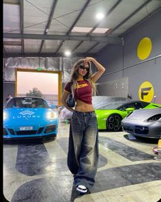 Street Vibes Outfit, Tokyo Drift Inspired Outfits, Picture Poses Street Style, Womens Y2k Fashion, Car Meet Outfits For Women, Streat Wear Girl Aesthetic, Trendy Outfit 2024 Summer, 90z Outfits, Modern Y2k Outfits Street Styles