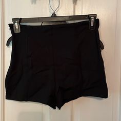 Nwot Large Black Shorts From Shein, Side Zipper, Little Elasticity, Never Worn, No Pockets High Waist Bottoms With Built-in Shorts For Date Night, Black Short Leg Bottoms For Night Out, Black Bottoms For Night Out With Short Legs, Black Short-leg Bottoms For Night Out, Black Pants With Built-in Shorts For Night Out, Black Party Bottoms Short Inseam, Black Party Bottoms With Short Inseam, Short Bottoms With Pockets For Night Out, Short Length Bottoms With Pockets For Night Out