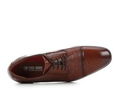 Step into sophistication with the Men's Stacy Adams Nilssen Dress Shoes! These shoes aren't just for dressing up—they're for making a statement. With their classic cap toe and sleek leather design, they're your go-to for turning heads at every occasion. Genuine leather upper for a premium look and durability, Lace-up closure for a secure and adjustable fit, Leather lining and cushioned insole for comfort and breathability, Stacked heel with rubber outsole for traction and stability, Cap toe desi Fitted Oxford Derby Shoes With Almond Toe, Fitted Almond Toe Derby Oxford Shoes, Fitted Cap Toe Derby For Semi-formal Occasions, Fitted Almond Toe Derby Shoes In Oxford, Fitted Almond Toe Derby Shoes, Business Dress Shoes With Perforated Almond Toe, Fitted Cap Toe Dress Shoes For Derby, Fitted Cap Toe Leather Shoes For Derby, Fitted Round Toe Derby For Business