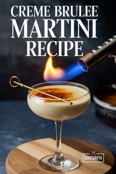 Ready for a treat? This Creme Brulee Martini Recipe will impress your guests and satisfy your sweet tooth. #CocktailRecipe #Delicious Biscoff Martini Recipe, Crème Brûlée Espresso Martini, Creme Brulee Martini Recipe, Creme Brulee Martini, Bourbon Cream Cocktail, Chocolate Smores, Cream Brulee, Creme Brulee Recipe, Irish Cream Liqueur