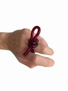 Bowline Ring COLORS Acrylic Ring Acrylic Knot Ring - Etsy Handmade Adjustable Red Ruby Ring, Red Open Ring For Gift, Red Open Ring Gift, Adjustable Open Ring In Red, Adjustable Open Ruby Ring As Gift, Adjustable Open Red Ring, Adjustable Ruby Ring As Gift, Handmade Red Ring As Gift, Handmade Red Ruby Open Ring