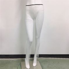 Pattern Type: See Through Material: Mesh Length: Floor Length Composition: 92% Mesh, 8% Elastane Fishnet Pants, Stretch Tights, Split Pants, Mesh Pants, Chic Jeans, Trouser Outfits, Chic Pants, Chic Shirts, Casual Bottoms