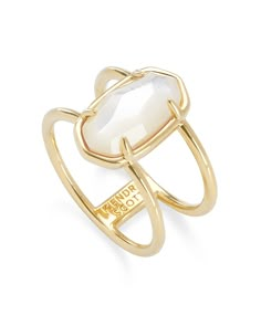 The Elyse 18k Gold Vermeil Ring in Ivory Mother-of-Pearl is your favorite wear-anywhere statement piece, made with elevated materials. Featuring our signature oval shape and an open design, this ring is quality-made ring is made to shine with you every day. Add the finishing touch to any look with our Elyse 18k Gold Vermeil Ring. Metal 18k Gold Vermeil What Is Vermeil? Vermeil is Sterling Silver that is plated in 18k Gold or 18k Rose Gold. Plating is heavier than our fashion jewelry, making it m Resin For Beginners, Diy Resin Coasters, Kendra Scott Ring, Double Band Ring, Pink Rhodochrosite, Double Band Rings, Preppy Jewelry, Jewelry Accessories Ideas, Closet Goals