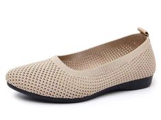 oftable & extremely comfortable: Knit upper with gently elasticized top-line, ultra soft lining for extra comfort and breath-ability, giving you comfortable walking experience, just like walking on air. They won't be stiff like some of other ballet flats.
oft Cushion: We use skin-friendly mesh upper and extra padding to make these ballet flats, giving you soft wearing experience and relaxing walking experience. Also the fabric is so soft that it won rub the back of your ankle.
reathable: Crochet mesh design enables these ballet flats to be breathable so your feet won sweat easily when wearing them. But the open won be too big, protecting your feet better.
asual Slip On: Tired of wearing sneakers repeatedly? Tired of lacing up your shoes when you are in a hurry to go out in the morning? Jus Comfortable Slip-on Flat Walking Shoes, Slip-on Flat Walking Shoes, Casual Comfortable Flats With Cushioned Footbed, Comfortable Slip-resistant Flat Walking Shoes, Comfort Fit Walking Shoes With Textured Sole, Comfortable Lightweight Non-slip Walking Shoes, Spring Lightweight Non-slip Walking Shoes, Lightweight Non-slip Walking Shoes For Spring, Comfortable Walking Shoes With Arch Support For Spring