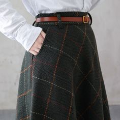 Cheap Retro Skirt For Workwear, High Waisted Winter Skirt, Women Wool Skirt, Fall Winter Skirt Trends European, Long High Waisted Plaid Skirt, Wool Maxi Skirts Plaid Amazon, Affordable Corduroy Winter Skirt, Cheap Winter Flared Skirt Bottoms, Cheap Winter Midi Skirt