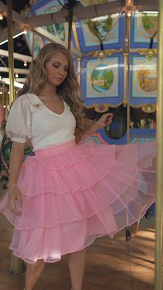 Candy Skirt – JessaKae Spring Tiered Tulle Skirt Bottoms, Spring Tiered Tulle Bottoms, Sweet Pink Bottoms For Summer, Tiered Ruffled Petticoat, Sweet Summer Party Skirt, Voluminous Pink Ruffled Skirt, Pink Voluminous Ruffled Skirt, Pink Ruffled Voluminous Skirt, Balletcore Tiered Skirt