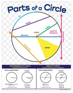 the parts of a circle poster