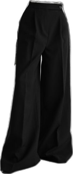 Black Wide Leg Trousers, The Frankie Shop, Frankie Shop, Wide Leg Trousers, Woven Fabric, Mid Rise, Wide Leg, Trousers, Fabric