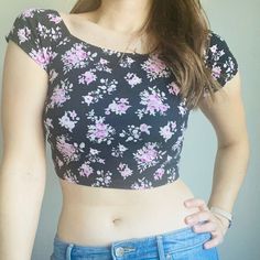 Brand: Forever 21 Color: Black, Light Pink Flowers Detail: Light Pink Flowers, Type: Shot Sleeve, Crop Top, Little Flowers Size: Small Condition: Nwot. Never Been Worn, Excellent Condition Approximate Measurements: Pit To Pit: 14 Length: 10 Waist: 13 Perfect For Boho/Festival/Coachella/Beach Events! Cute Cropped Crop Top With Floral Print, Cute Cropped Floral Print Crop Top, Cute Floral Print Crop Top, Feminine Floral Print Short Sleeve Crop Top, Feminine Short Sleeve Floral Print Crop Top, Floral Print Short Sleeve Crop Top For Day Out, Fitted Floral Print Crop Top With Short Sleeves, Trendy Stretch Crop Top With Floral Print, Fitted Floral Print Crop Top