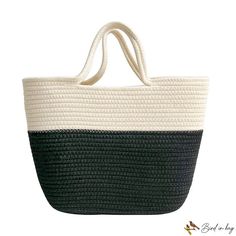 Bird in Bag - New bucket bag large capacity fashion handbag senior woven bag female straw bag Casual Basket Bag With Braided Handles, Trendy Summer Bucket Canvas Bag, Casual Large Capacity Crochet Basket Bag, Large Capacity Straw Shoulder Bag In Bucket Shape, Chic Basket-shaped Bag For Shopping, Chic Large Capacity Basket Bag, Chic Basket-shaped Shopping Bag, Summer Canvas Bag For Shopping With Large Capacity, Handheld Bucket Bag With Braided Handles For Shopping