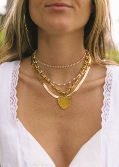 The Jumbo Herringbone necklace features a 16", gold-filled, 8mm herringbone chain with a 2" extender. Herringbone Necklace Layering, Bone Necklace, Herringbone Chain, Herringbone Necklace, Necklace Layering, 2025 Vision, Golden State, Necklace Gold, Layered Necklaces