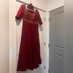 Shalwar Kameez Anarkali Long Maxi Dress. Great For Many Occasions. Bollywood Pakistani Indian Dress. Two Piece. Bust Size 38 Shalwar Kameez, Size 6 Dress, Anarkali, Long Maxi Dress, Indian Dresses, Two Piece, Colorful Dresses, Womens Sizes, Maxi Dress