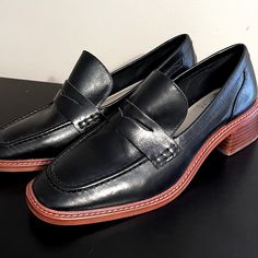 Nwot - Black Vince Camuto Women’s Loafers In A Size Usa 8. No Shoe Box But Brand New. Has A Mild Crease From Trying On, But All In All These Are In New, Excellent Condition. See Photos. Black Dress Shoes For Workwear In Fall, Black Plain Toe Loafers For Work, Black Wingtip Loafers For Work, Black Slip-on Dress Shoes For Work, Black Loafers For Office Medium Width, Black Loafers For Office, Black Leather Shoes For Work Medium Width, Black Leather Shoes For Work, Black Medium Width Loafers For Office