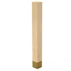 a tall wooden object on a white background