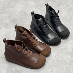 flat black leather boots for women trendy boots for women furry winter boots for women coffee ankle booties for women dressy boots for women ankle booties low heel comfortable lace up dress boots for women women winter boots cold weather أحذية جلدية للسيدات Flat Black Leather Boots, Trendy Boots For Women, Warm Boots Women, Womens Leather Boots, Boots For Women Ankle, Boots Low Heel, Dressy Boots, Womens Leather Ankle Boots, Barefoot Boots