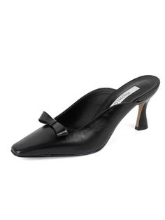 Editor's NotesRACHEL COX’ shoe collections are elegant and feminine.  They work well at any occasions either with jeans or formal wear.- Heelde mule- Bow detail- Pointed square toe- Subtle coated leather- Luxurious and elegant look Measurements(in.)- Size: KR 225MM (US 5.5) ~ KR 260MM (US 9)- Heel Height: 2.8 in.Composition & Care- Shell: Cowhide- Lining: Synthetic Leather- Avoid direct heat and moisture- Professional cleaning is recommendedDesigner- by RACHEL COX Professional Cleaning, Bow Detail, Synthetic Leather, Formal Wear, Shoe Collection, Heel Height, Pumps, How To Wear, Color