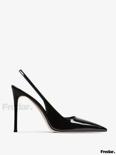 Fredar - Stylish Black Pointed Toe Slingback Stiletto Heel Dress Shoes for Women Dress Shoes For Women, Fall Winter Shoes, Toe Sandals, Sky High, Winter Shoes, Dress And Heels, Womens High Heels, Shoes For Women, Stiletto Heel