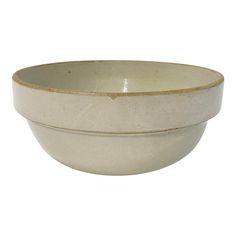 a white and brown bowl on a white background