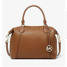 Tan Purse, Michael Kors Satchel, Best Purses, Black Leather Satchel, Crossbody Satchel, Michael Kors Crossbody Bag, Bags Michael Kors, Saddle Leather, Michael Kors Wallet