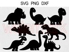 dinosaur silhouettes svg files