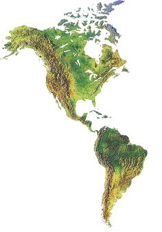 a map of the world with green and brown vegetation on it's sides, showing land cover