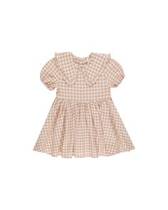 The Camille Dress features a large v-neck collar, three button placket, gathered sleeves, and woven pink gingham fabric - all coming together for a dress that's giving back to school cool vibes with a touch of Fall.Featuring our 'pink gingham' woven fabricCare: Machine wash cold. Tumble Dry low.Made of 100% Cotton Camille Dress, Cool Vibes, Gingham Fabric, Baby Soft Toys, Gathered Sleeves, Pink Gingham, Giving Back, Knit Set, Baby Soft