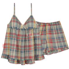 Vintage Inspired Plaid Tank Shorts Pajama Set | Best Stylish Bedding | Ever Lasting Pijamas Women, Floral Pajama Set, Shorts Pajama Set, Plaid Pajama, Pajama Dress, Floral Pajamas, Plaid Pajamas, Dolce E Gabbana, Mode Inspo