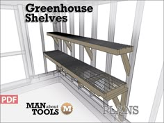 the green house shelvings are being built in order to make it easier for people to use them