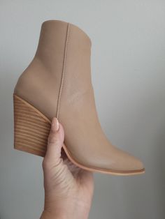 Trendy Stacked Heel Boots For Fall, Trendy Beige Boots For Work, Trendy Beige Boots For Workwear, Casual Heeled Boots With Stacked Heel For Work, Trendy Spring Ankle-high Heeled Boots, Trendy Ankle-high Heeled Boots For Spring, Spring Trendy Ankle-high Heeled Boots, Beige Booties For Work In Fall, Beige Fall Booties For Workwear