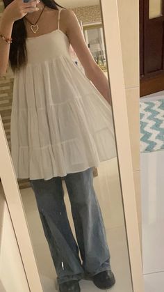 Overcast Outfit, Sawako Kuronuma Outfit Inspired, Shoujo Style Clothing, Sawakocore Outfit, Sawako Core Outfit, Kuronuma Sawako Outfits, Shoujo Beach Outfit, Sawako Clothes, Sawako Outfits Inspired