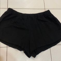 Black Brandy Melville Shorts. One Size Fits All. Never Worn Before Casual Black Stretch Athletic Shorts, Black High-waisted Cotton Pajama Shorts, High-waisted Black Cotton Pajama Shorts, Casual Black Pajama Shorts With Elastic Waistband, Black Stretch High-waisted Pajama Shorts, Black Pajama Shorts With Elastic Waistband, Black High-waisted Pajama Shorts For Summer, Black Stretch Cotton Shorts, Spring Black Athletic Shorts For Loungewear