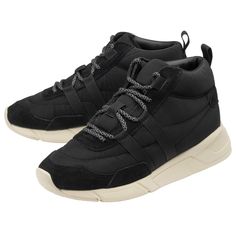 Buy Gola womens Lunar sneakers in black online at gola.co.uk Outdoor Look, New Trainers, Casual Trainers, Trainer Boots, Womens Casual, Quick Release, Online Purchase, Fashion Boots, High Top Sneakers