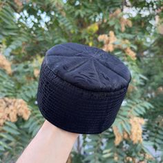 Lux Black Sufi Kufi Hat, Muslim Cap, Taqiya Takke Peci Condition: New Color:  Black  New Design - Muslim Kufi Prayer Cap, which can also be used as a beanie or skull cap 1st class sewing - High-Quality Cap - Rigid Kufi Size: Please inform us which size you prefer. 54 cm(21.25) inch, 55 cm (21.65) inch, 56 cm (22.04) inch, 57 cm (22.44) inch, 58 cm (22.83) inch, 59 cm (23.22) inch, 60 cm (23.62) inch Made in Türkiye Adjustable Black Costume Hat For Ceremonial Occasions, Adjustable Black Costume Hats And Headpieces For Ceremonial, Traditional Black Ceremonial Costume Hats And Headpieces, Traditional Adjustable Beanie Hat, Traditional Black Costume Hats And Headpieces For Ceremonial Occasions, Traditional Adjustable Snapback Hat, Traditional Beanie Hat, One Size Fits Most, Traditional Beanie, One Size Fits Most, Traditional Black Costume Hats For Festivals