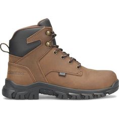 Carolina Men's Gruntz 6" Steel Toe Waterproof Work Boot -Brown- CA3593 8 / Medium / Dark Brown - Overlook Boots Impact Resistant Gore-tex Brown Boots, Impact Resistant Brown Work Boots For Outdoor, Brown Gore-tex Work Boots With Steel Toe, Brown Gore-tex Work Boots For Safety, Rugged Brown Waterproof Boots For Safety, Brown Gore-tex Work Boots Impact Resistant, Brown Slip-resistant Gore-tex Work Boots, Slip-resistant Gore-tex Work Boots In Brown, Brown Waterproof Boots For Safety