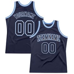 Represent your distinct look with this custom basketball jersey from our web. It boasts stitched tackle twill name & number and classic trims along with moisture-wicking technology for added comfort. Features: 1. Material: 100% Recycled Polyester 2. Stitched team or player name and numbers 3. Fit: Jerseys have an athletic cut. For a looser fit, we recommend ordering one size larger than you normally wear 4. Moisture-wicking fabric has spongy handle, good draping property and elasticity as well a Bf Gift, Jersey Ideas, Billie Eilish Outfits, Custom Basketball Jersey, Blue Basketball, Blue Football, Custom Basketball, Sleeveless Crop Top, Baseball Shirts