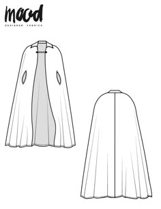 the front and back view of a cape