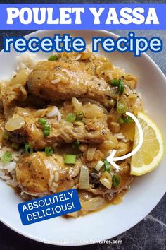 POULET YASSA RECETTE (Senegalese Chicken & Onions) African Recipe, Healthy Turkey Recipes, Simple Delicious Recipes, West African Food, Amazing Chicken, Healthy Turkey, Spicy Dishes, Chicken Fingers, Duck Recipes