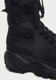 cuz you don't fumble the bag! These chunky platform combat boots have zipper pocket details, adjustable lace-ups, triple buckled straps, and side zip closures. Related: Platform Shoes, Combat Platform Boots, Platform Boots, Heels Platforms, Mary Janes Platforms, Platform Loafers, and Sneakers. Platform Boots Heels, Combat Platform Boots, Hype Sneakers, Platform Combat Boots, Shop Poster, Boots Platform, Platform Mary Janes, Platform Loafers, Gorgeous Shoes