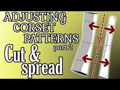 an image of sewing rulers with the words adjusting crochet patterns cut and spread