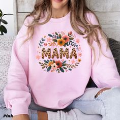 Animal Print Shirt For Mom, Floral Mama Shirt, Leopard Mama Shirt, Mother's Day Gift, Gift for Mom, Mothers Day Gift, Mothers Day Shirt, Mama Sweatshirt, Custom Mama Shirt, Mom Shirt, T-Shirt Comfort Colors: ☆ 100% ring-spun cotton ☆ Fabric weight: 6.1 oz/yd² (206.8 g/m²) ☆ Garment-dyed ☆ Relaxed fit ☆7/8″ double-needle topstitched collar ☆ Twill-taped neck and shoulders for extra durability ☆ Double-needle armhole, sleeve, and bottom hems T-Shirt Bella Canvas: ☆100% Airlume combed and ringspun Animal Print Shirt, Animal Print Shirts, Mama Gifts, Mama Shirts, Mama Sweatshirt, Mothers Day Shirts, Mama Shirt, Mom Shirt, Graphic Tees Women