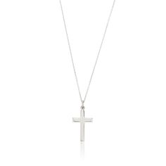 Lily & Roo's stunning sterling silver cross charm necklace. This beautiful pendant is suitable for everyday wear and perfect for layering. The perfect gift for her. Give your jewellery a little TLC to keep your jewellery shining bright. Your stunning cross charm pendant necklace will be sent to you in a complimentary Lily & Roo gift box. Everyday Cross Pendant Charm Necklace, Sterling Silver Cross Necklace In White Gold, Silver Crucifix Necklace For Everyday, Everyday Sterling Silver Cross Necklace, Classic Everyday Cross Pendant Necklace, Everyday Classic Cross Pendant Necklace, White Gold Sterling Silver Cross Necklace, Dainty White Gold Cross Necklace, Everyday White Gold Cross Necklace