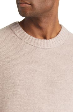 Luxuriously soft and endlessly versatile, this crewneck sweater is knit from soft cashmere yarns you'll appreciate from the work week to the weekend. Crewneck Long sleeves with ribbed cuffs 100% cashmere Dry clean Imported Cashmere Yarn, Work Week, Crewneck Sweater, Crew Neck Sweater, The Weekend, Cashmere, Men Sweater, Dry Clean, Nordstrom