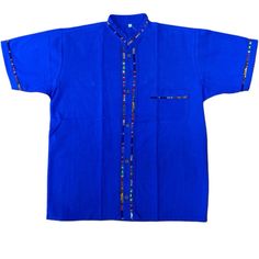 Turn Heads Up With Our Fine Boys Guayabera Made With Cotton Manta Fabric And Accented With Multicolor Fabric, Buttoned. Great Baby Boys Top For A Mexican Wedding, Mexican Party, Etc. Wedding Mexican, Mexican Party, Navy Linen, Mexican Wedding, Linen Short, Themed Events, Royal Blue Color, Heads Up, White Embroidery