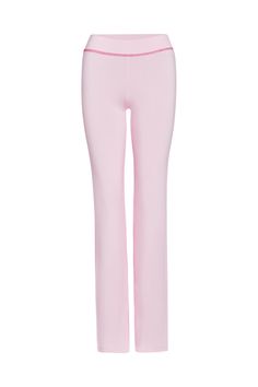 Details Best-selling Blare Trackpant in a new pastel pink colourway Stretchy bamboo and jersey fabrication Low-rise waist and bodycon silhouette Wide, elastic waistband for a comfortable, stretchy fit Featuring placement water-based soft print 'I.AM.GIA' logo on the bum in contrast pink Contrast pink stitching detail around the waistband Pull-on construction to slip into with ease Unlined - This fabric is not sheer Recommended Underwear: Due to the low-mid rise, we recommend wearing this garment Shop Pants, Pink Pastel, Festival Dress, Romper Pants, Top Sales, Buy Now Pay Later, Skirts For Sale, Pastel Pink, Denim Dress