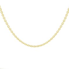 Introducing our stunning Pluto Chain, a luxurious addition to any jewelry collection. Crafted from 14K yellow gold, this heavy round cable chain exudes elegance and sophistication. Measuring 14 inches in length and 3mm in width, this chain is perfect for showcasing your favorite pendant or wearing on its own for a chic and timeless look. Elevate your style with the Pluto Chain and make a statement wherever you go. Yellow Gold Round Cable Chain Necklace, Yellow Gold Oval Link Rolo Chain Necklace, 14k Yellow Gold Cable Chain Necklace, Yellow Gold Necklace With Oval Link Rolo Chain, Formal 14k Gold Cable Chain Necklace, Formal Yellow Gold Cable Chain Necklace, Yellow Gold Cable Chain Link Necklace, 14k Gold Rolo Chain Necklace, 14k Gold Round Rolo Chain Necklace