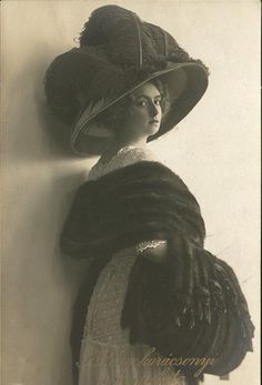 Edwardian Hats, Edwardian Hat, Vintage Hats, Vintage Portraits, Mode Vintage