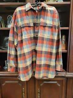 Men's Chamois Shirt, Traditional Fit, Plaid Winter Outdoor Flannel Shirt, Long Sleeve Hunting Tops For Fall, Long Sleeve Tops For Hunting In Fall, Vintage Shirt For Fall Outdoor Events, Chamois Shirt, Plaid Flannel Shirt, Light Jacket, Flannel Shirt, Women's Plaid Shirt